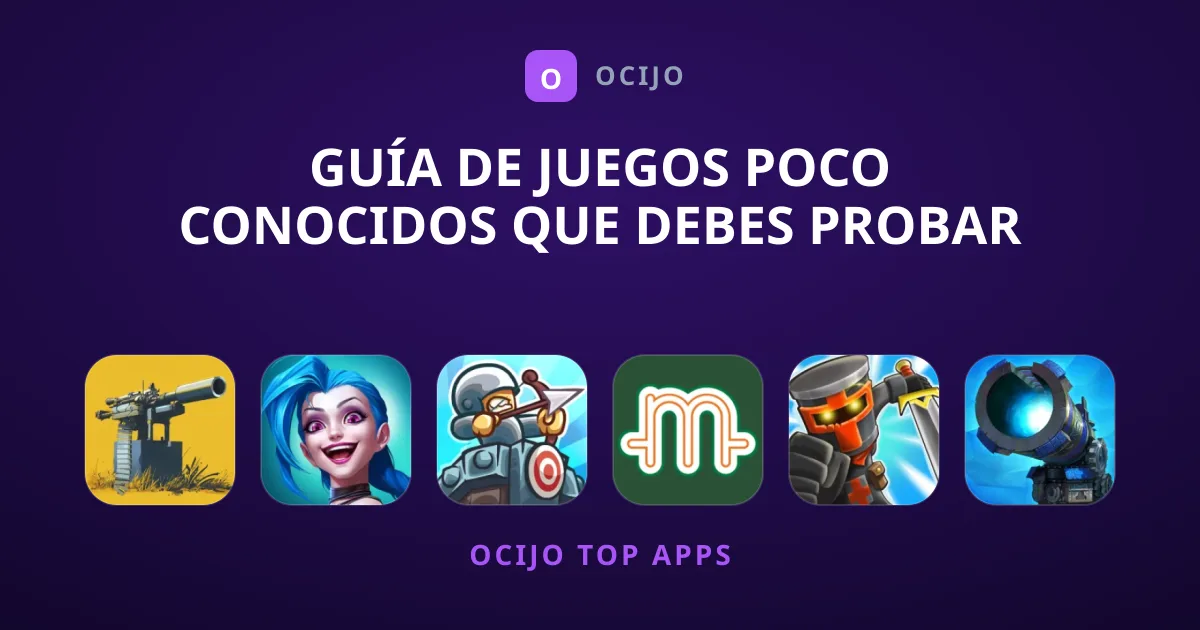 Guía de Juegos Poco Conocidos que Debes Probar
